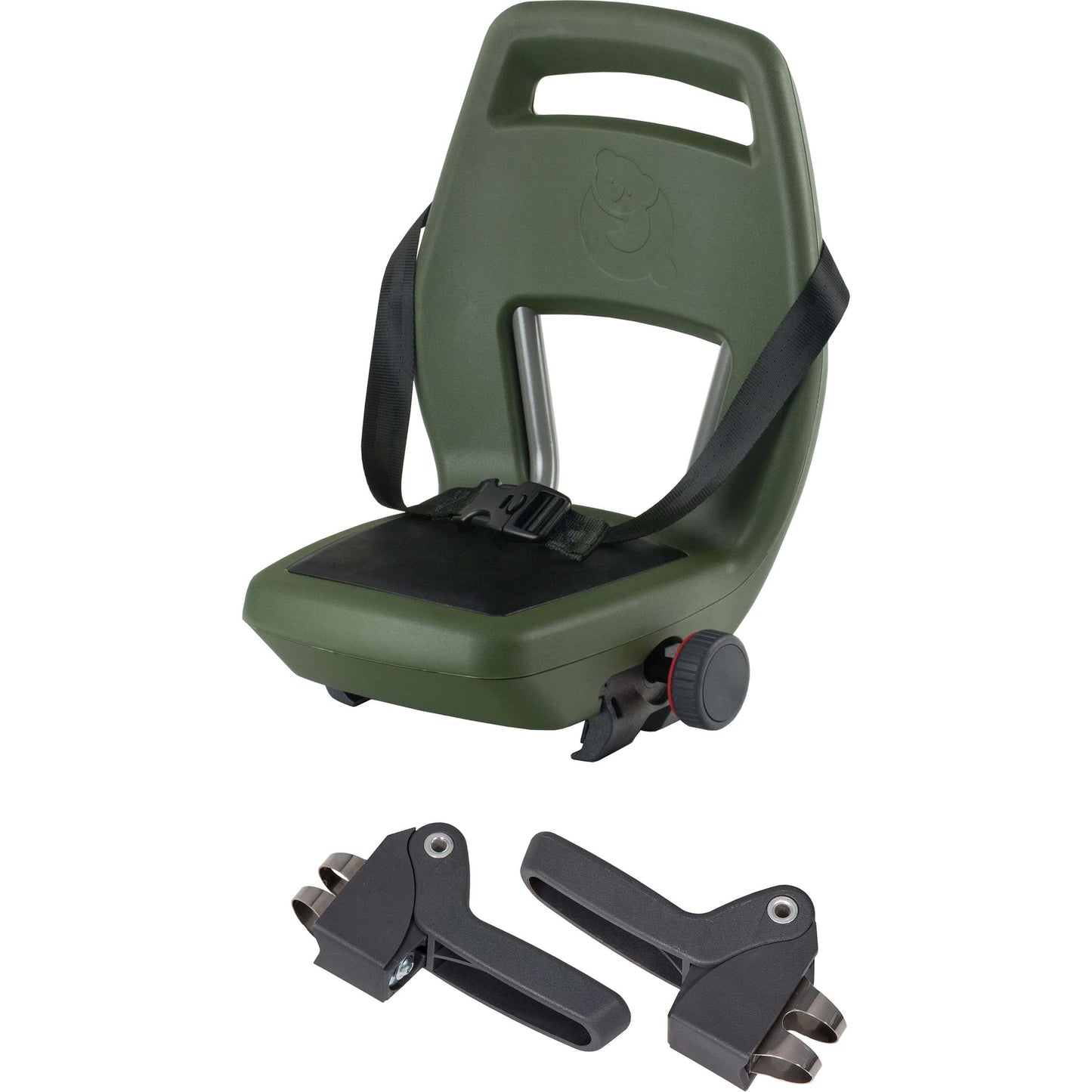 Qibbel Q343 Sedile posteriore 6+ junior con poggiapiedi e piastre di protezione verde