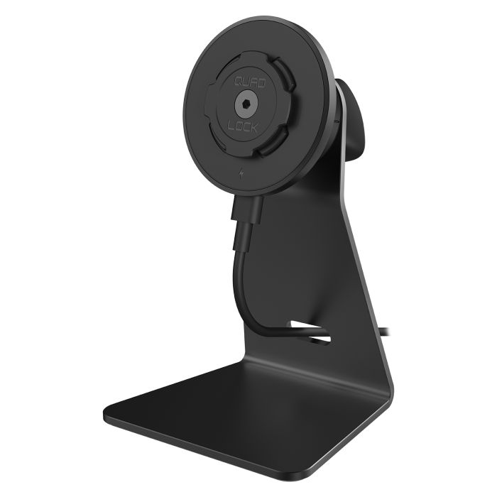 Testa di ricarica wireless Quad Lock per scrivania dell'auto