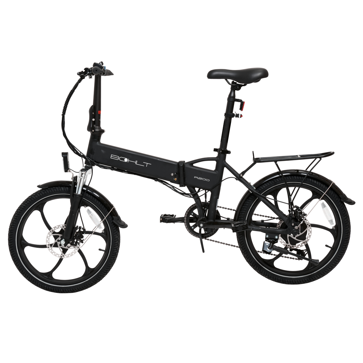 Bici pieghevole elettrica bohlt r200 nero
