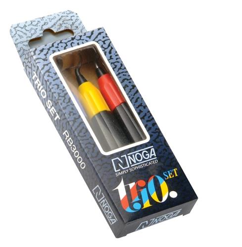 Set trío desbarbador de turrón Noga tools