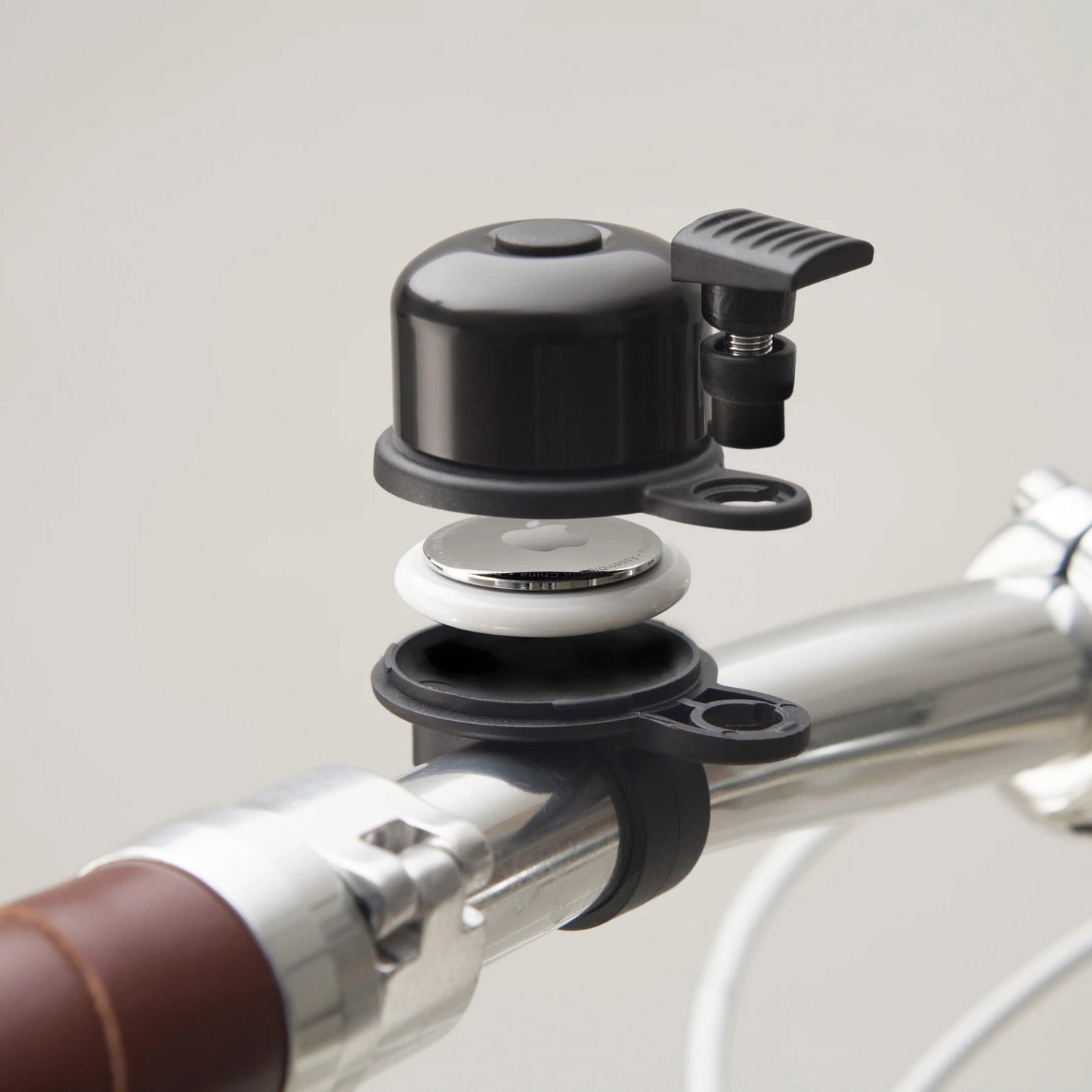Airbell Bicycle Bell con soporte de avión Ø31.8 mm negro