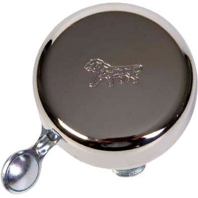 Campana Widek leone oro con batacchio in acciaio cromato