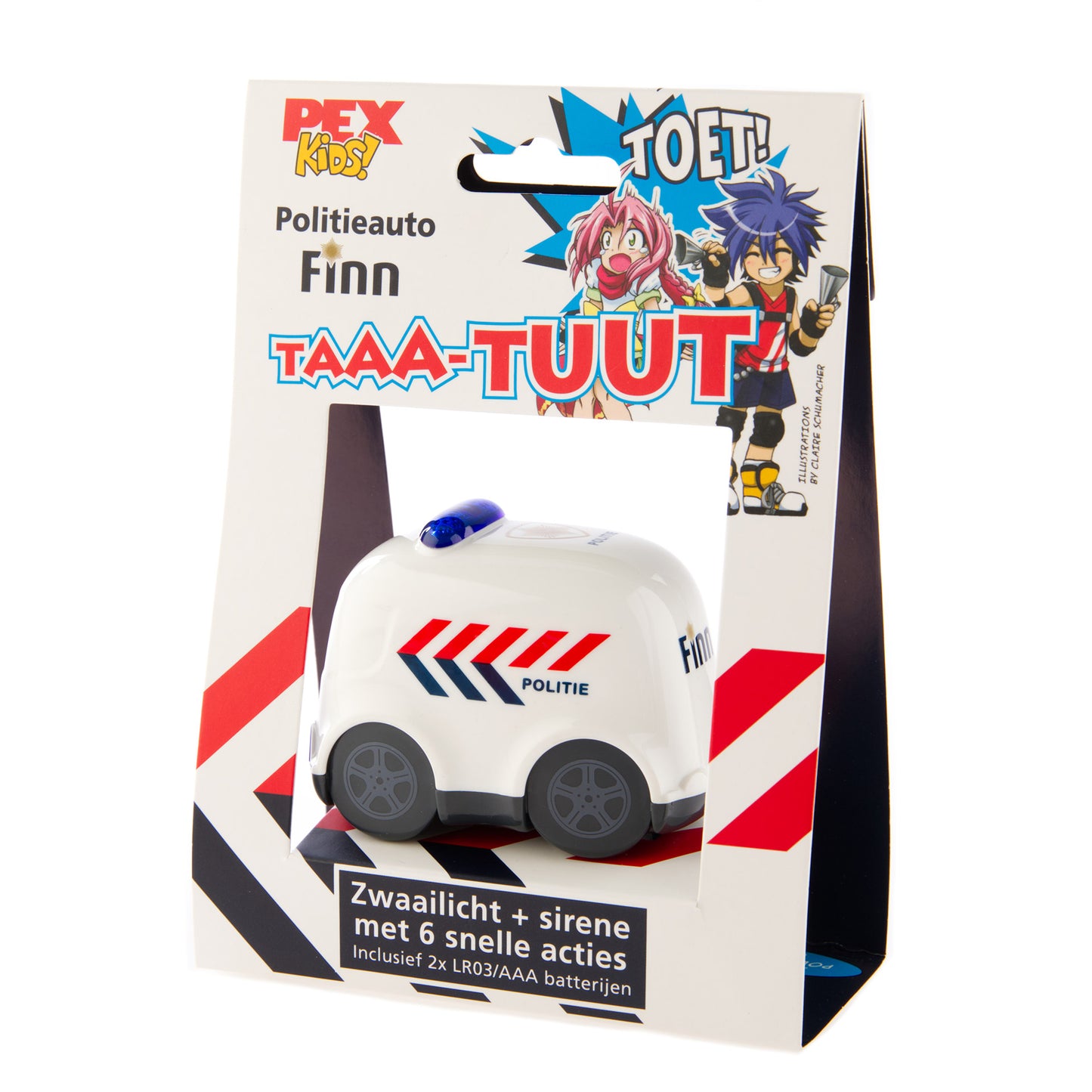 Corno pexkids polizia auto finn