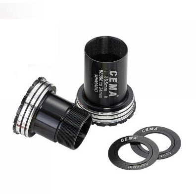 Cema Pedalier bb386 praxis m30-acero inoxidable-negro
