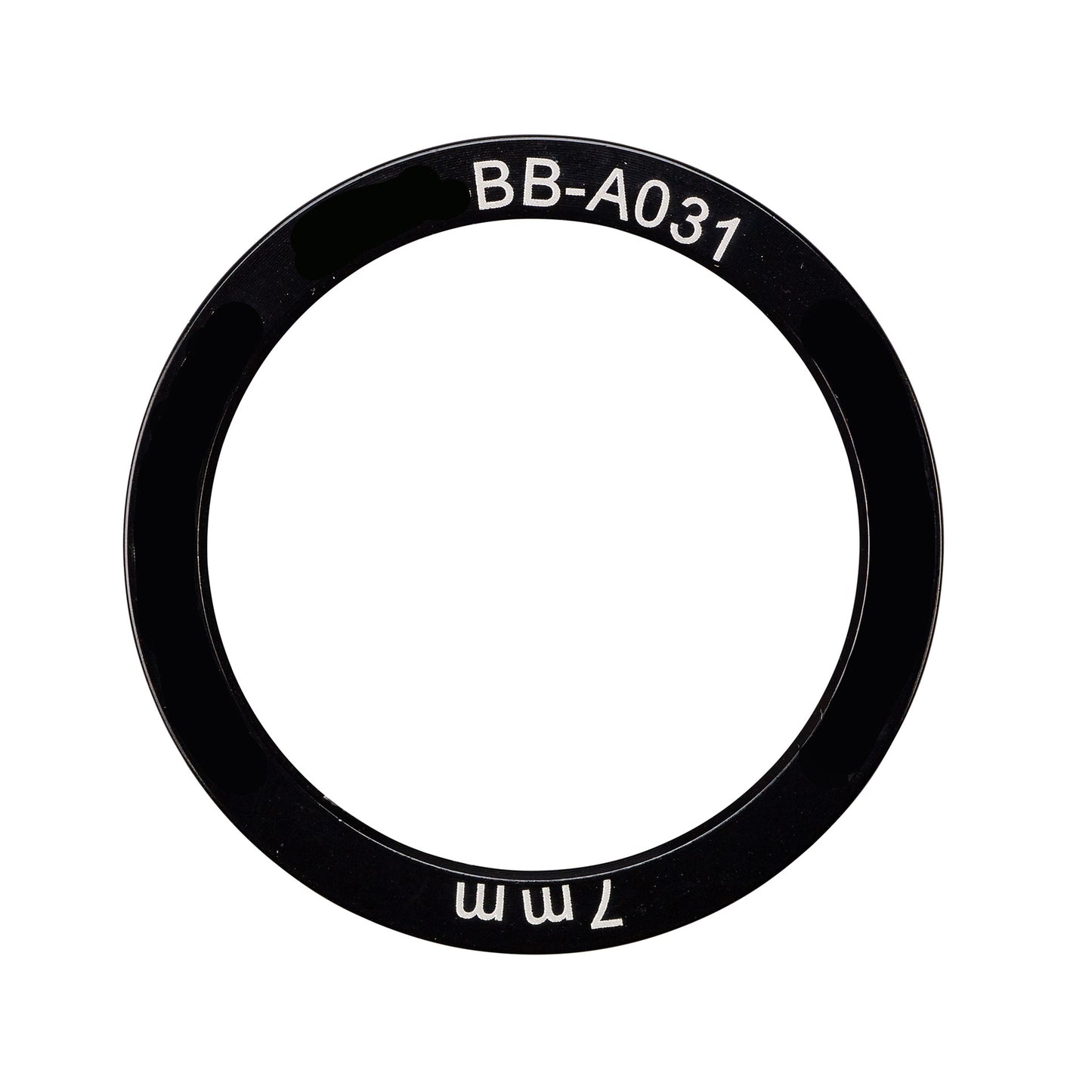 Separador de eje de pedalier Elvedes 38 x 30 x 7,0 mm - aluminio (3 piezas)