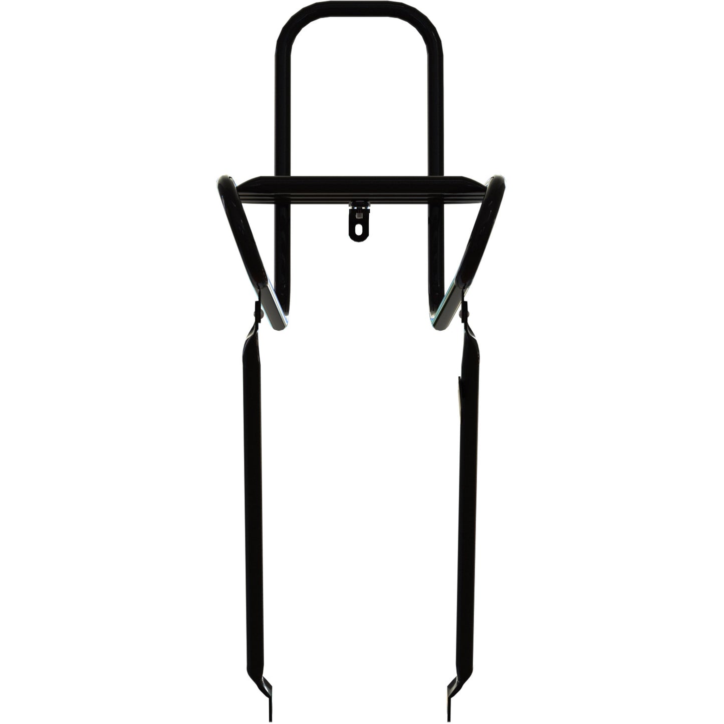 Carrier anteriore steco liscio nero 25 cm