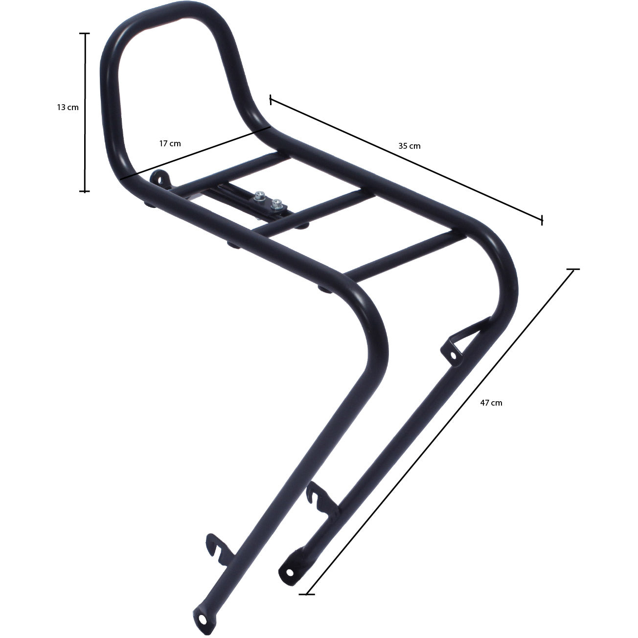 Flojo Steco STECO Carrier delantero - Mat Negro
