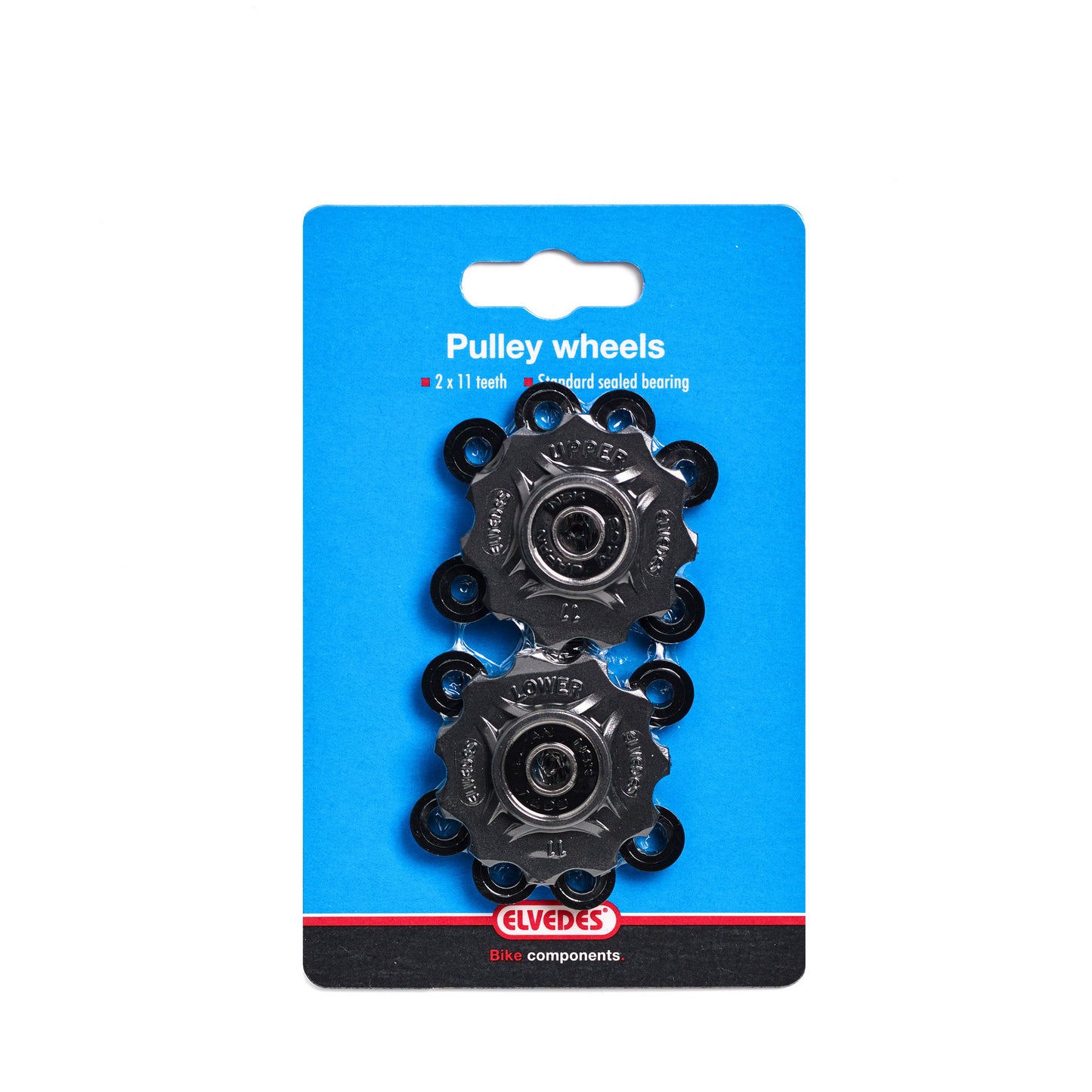 desviador ruedas 11 dientes 7-11V negro 2 piezas