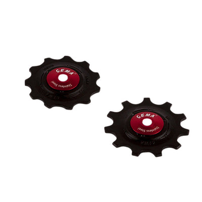 CEMA Derailleurwieltjes PVC 9 10 11V RVS zwart