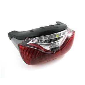 Luz trasera gacela powervision baterías led negra gris