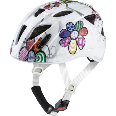 Alpina sports kinderhelm ximo flash white flower 49-54 glans