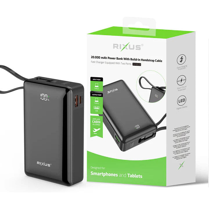 Olympic Sportswear Rixus Power Bank RXPB02B 20.000mAh Li-ion USB-C Nero