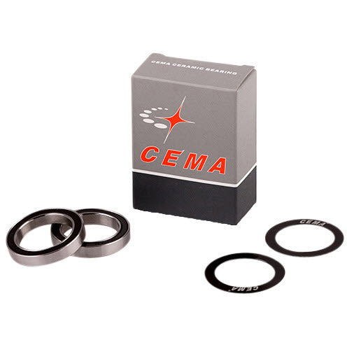 CEMA KOGELLAGER Set para un soporte inferior de 30 mm de acero inoxidable negro
