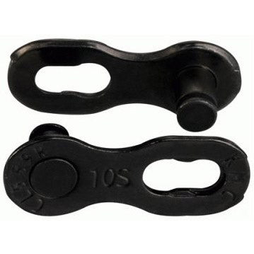 KMC Missinglink 10 DLC - Conector de cadena de 10 velocidades, 5.88 mm, negro