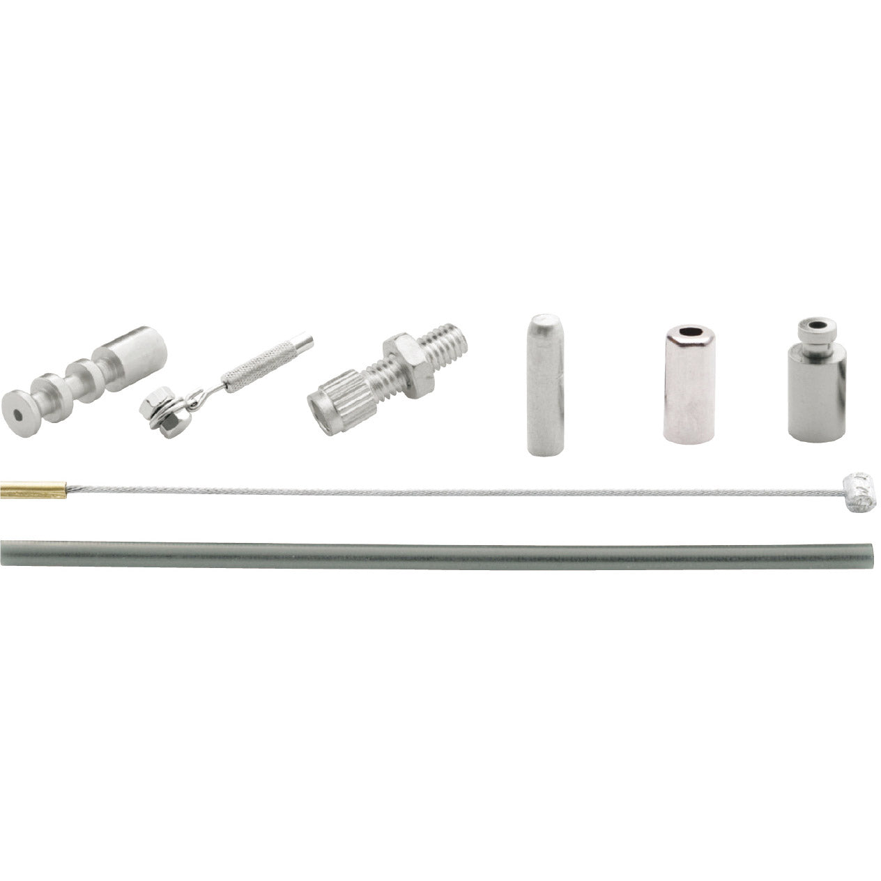 Conjunto de cable de engranajes Elvedes 1700 2250 mm Universal Sturmey Archer Acero inoxidable - Plata (en el mapa)