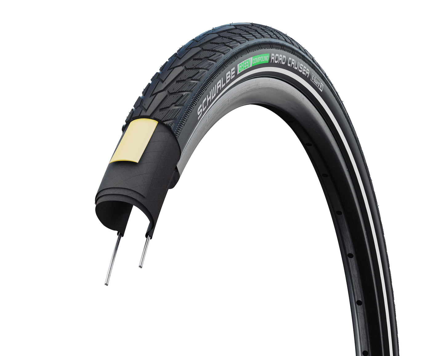 Schwalbe 25x copertone road cruiser k-guard 28 x 1.40 nero refl