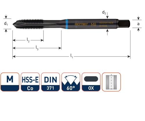 Rubinetto macchina Rotec din371 m3 acciaio inossidabile