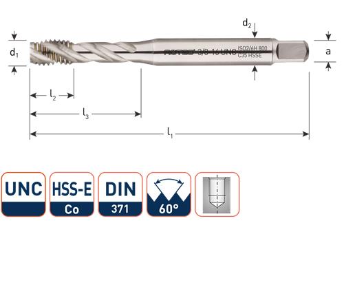 Rubinetto macchina Rotec 3 4 unc din376 cieco