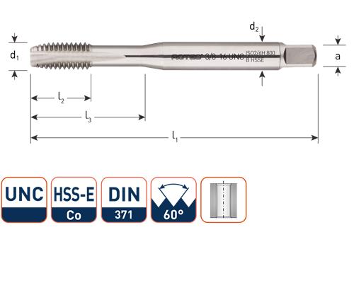 Rubinetto a macchina Rotec 3 8 unc din371