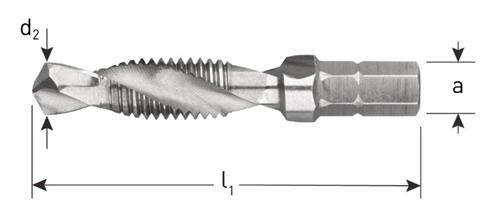 Punta per maschio combinata Rotec M10