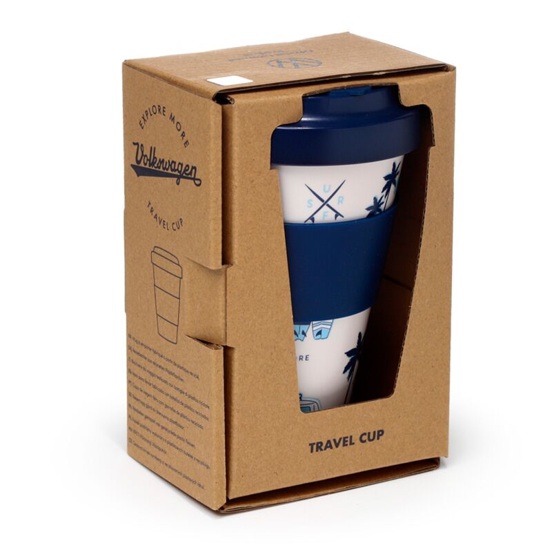VW T1 Volkswagen Van Explora RPET Sustainable THERMOS Cup Travel Mok 400ml