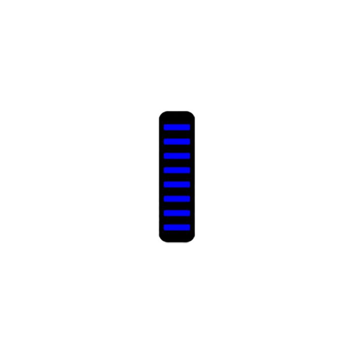Fascetta per cavi Rrp proguard - anteriore - adesiva - mini - blu