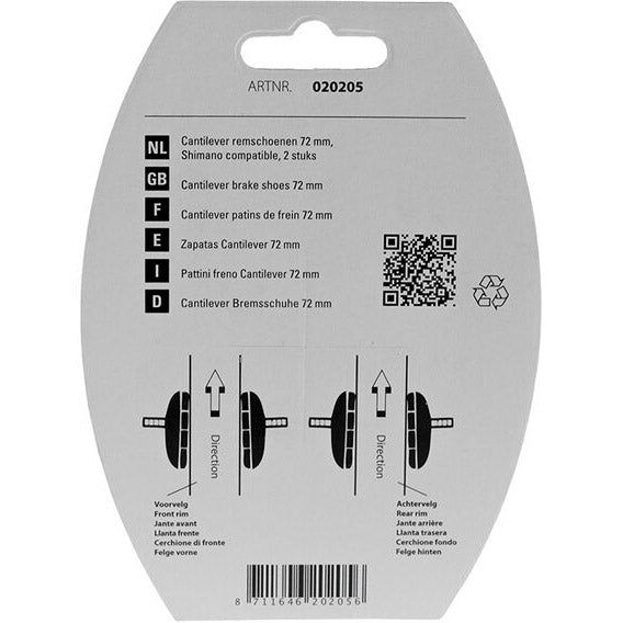 Simson V-Brake Brake Shoe M Marker