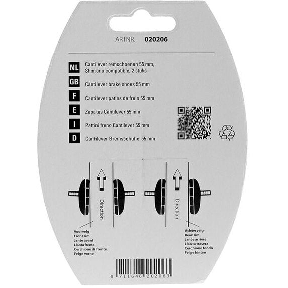 Simson Brake Shoe Cantilever 55 mm per set sulla mappa