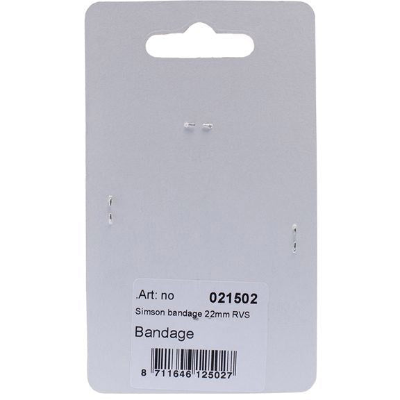 Simson Brake Bandage di circa 22 mm in acciaio inossidabile ciascuno sulla mappa