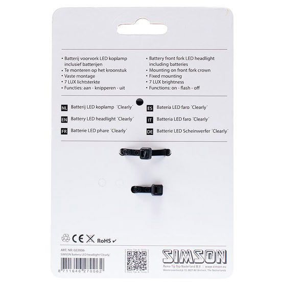 Faro stupire batterie a led nere