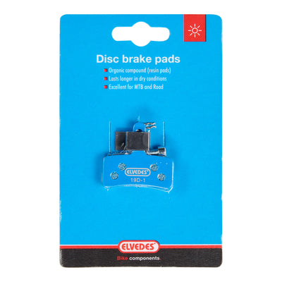 Conjunto de bloque de freno de disco Elvedes orgánico Tectro Dorado (bicicleta electrónica)
