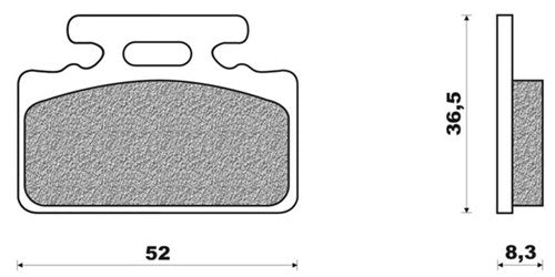 Bloque de freno de disco FD0139 Sym Mio Tonic