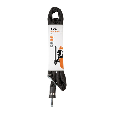 AXA RLC Plus 140 - Cadena de entrada - 140 cm - Negro - Protección de bicicletas - Sin arte