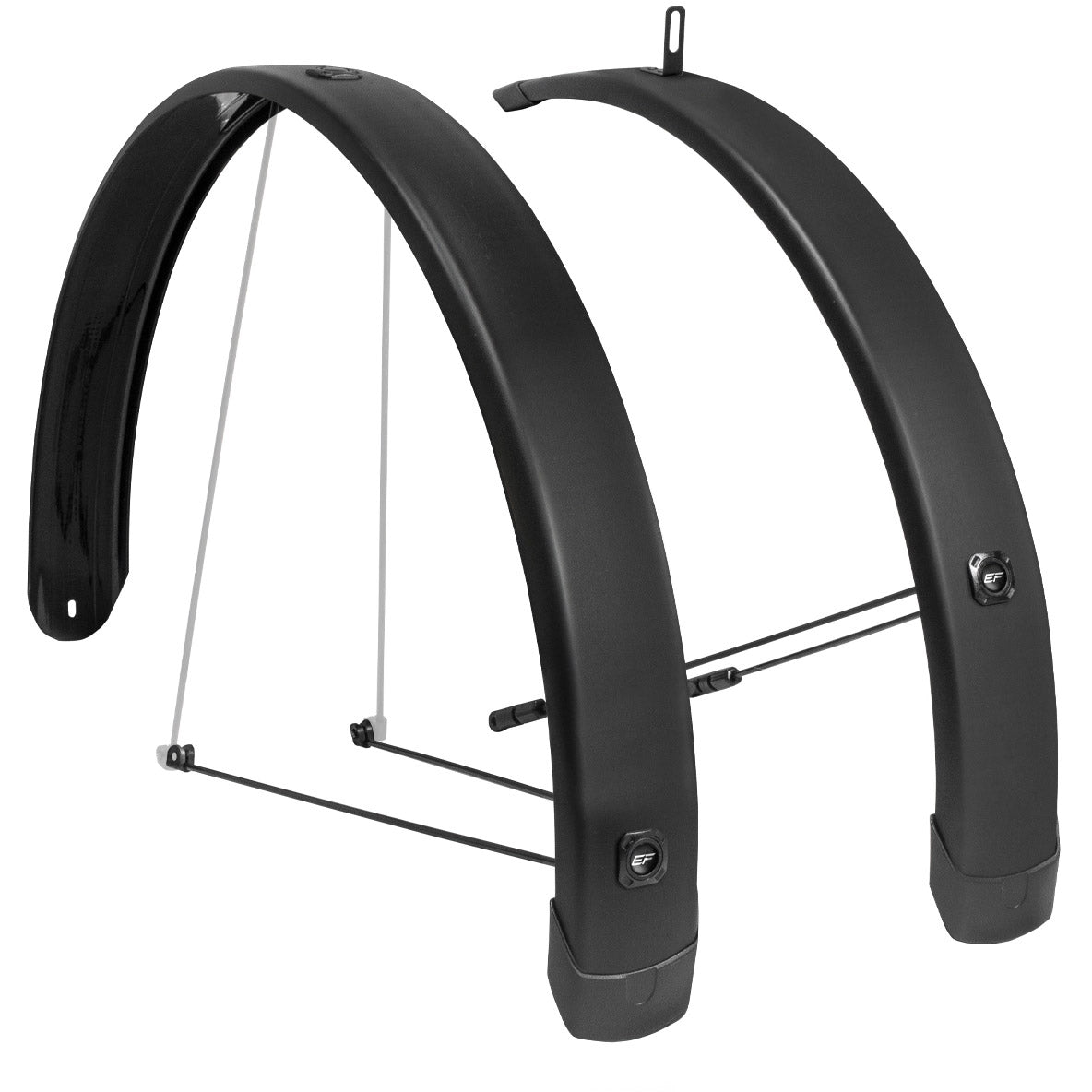 Eurofender Fender Set Tempo Square 28 58 mm Matt Black