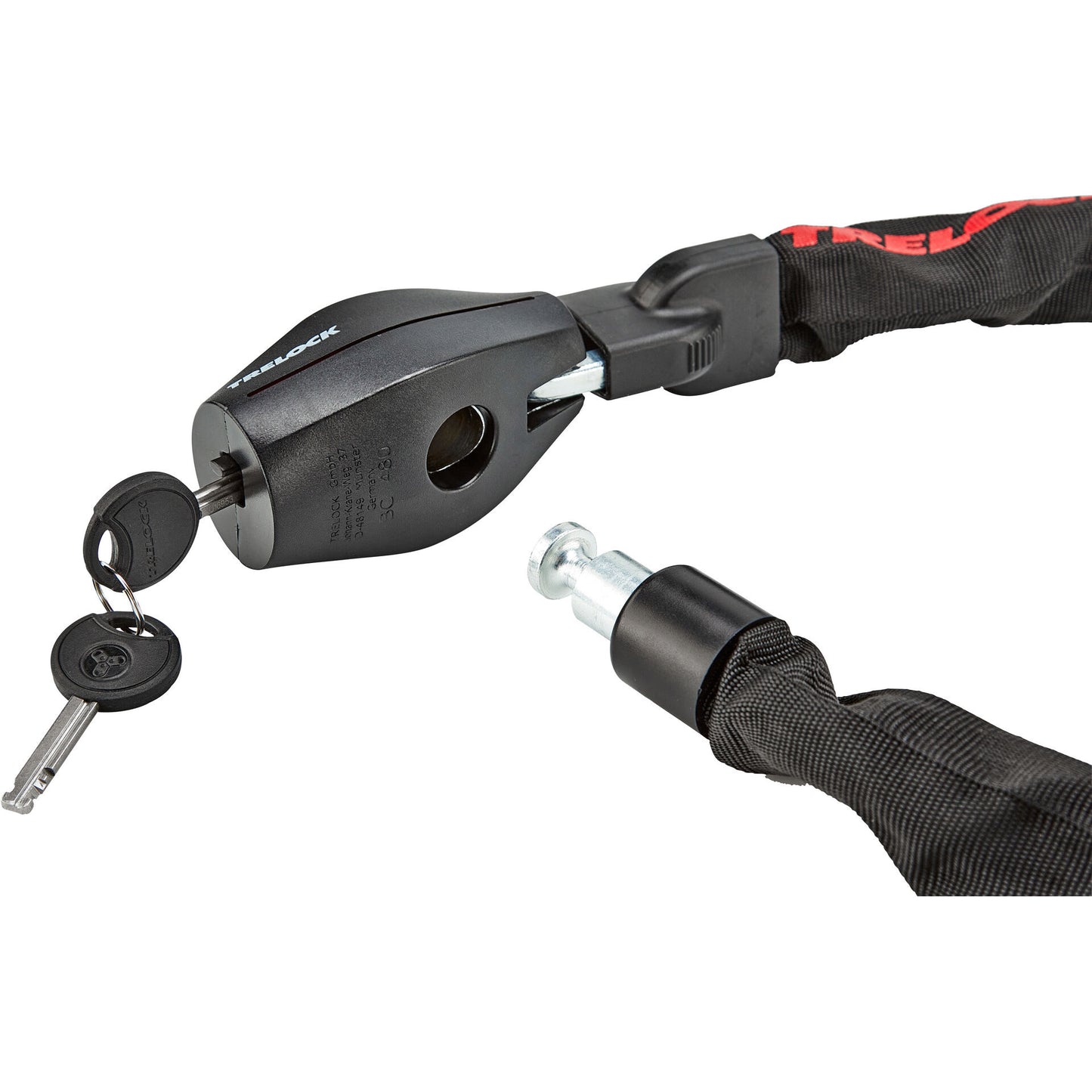 Trelock BC 480 LOQUERA DE CADENA DE LA BICCLE 110 cm Negro