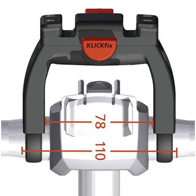Newloxs starther holder klickfix e-bike Ø22-26mm morsetti + blocco