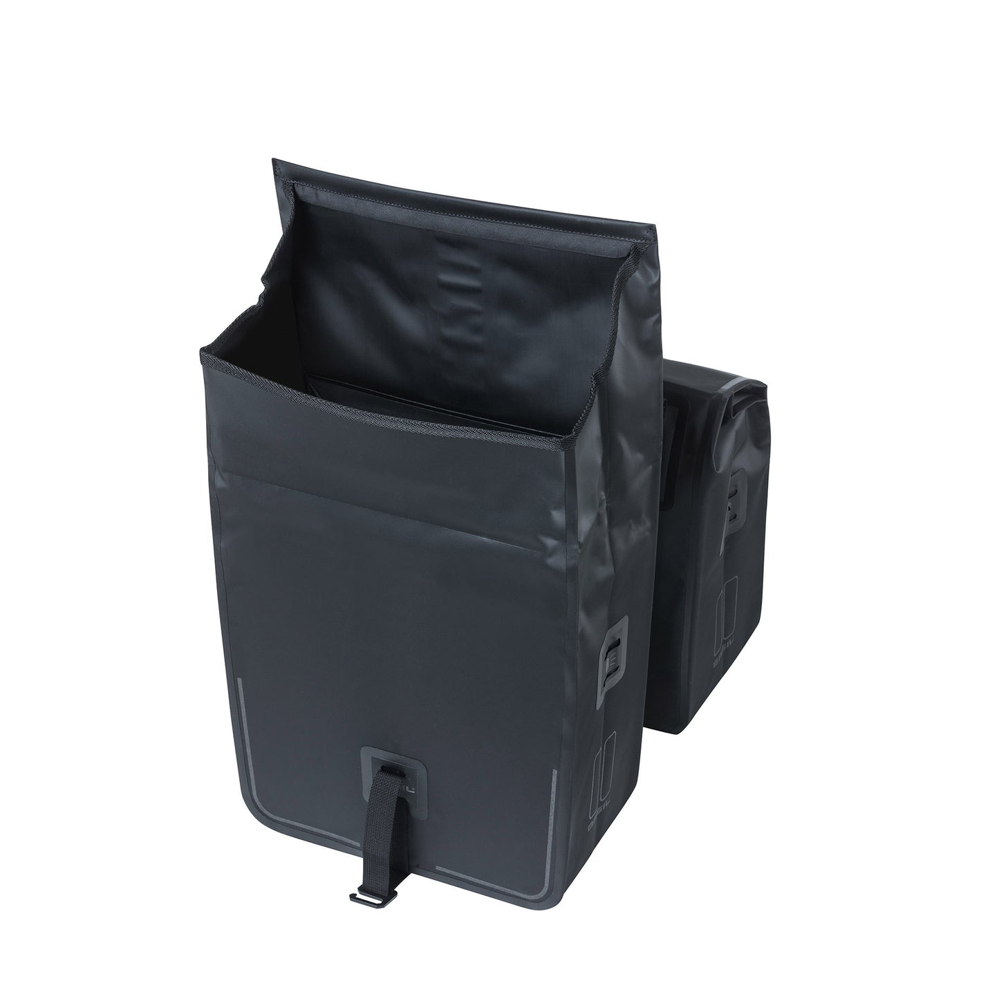 Basil Bolsa de bicicleta Doble Decrina Basil, Black Matt Black