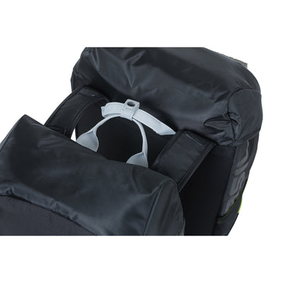 Basil Miles Double Bag - waterdichte dubbele fietstas, unisex, sportief, zwart-limoen