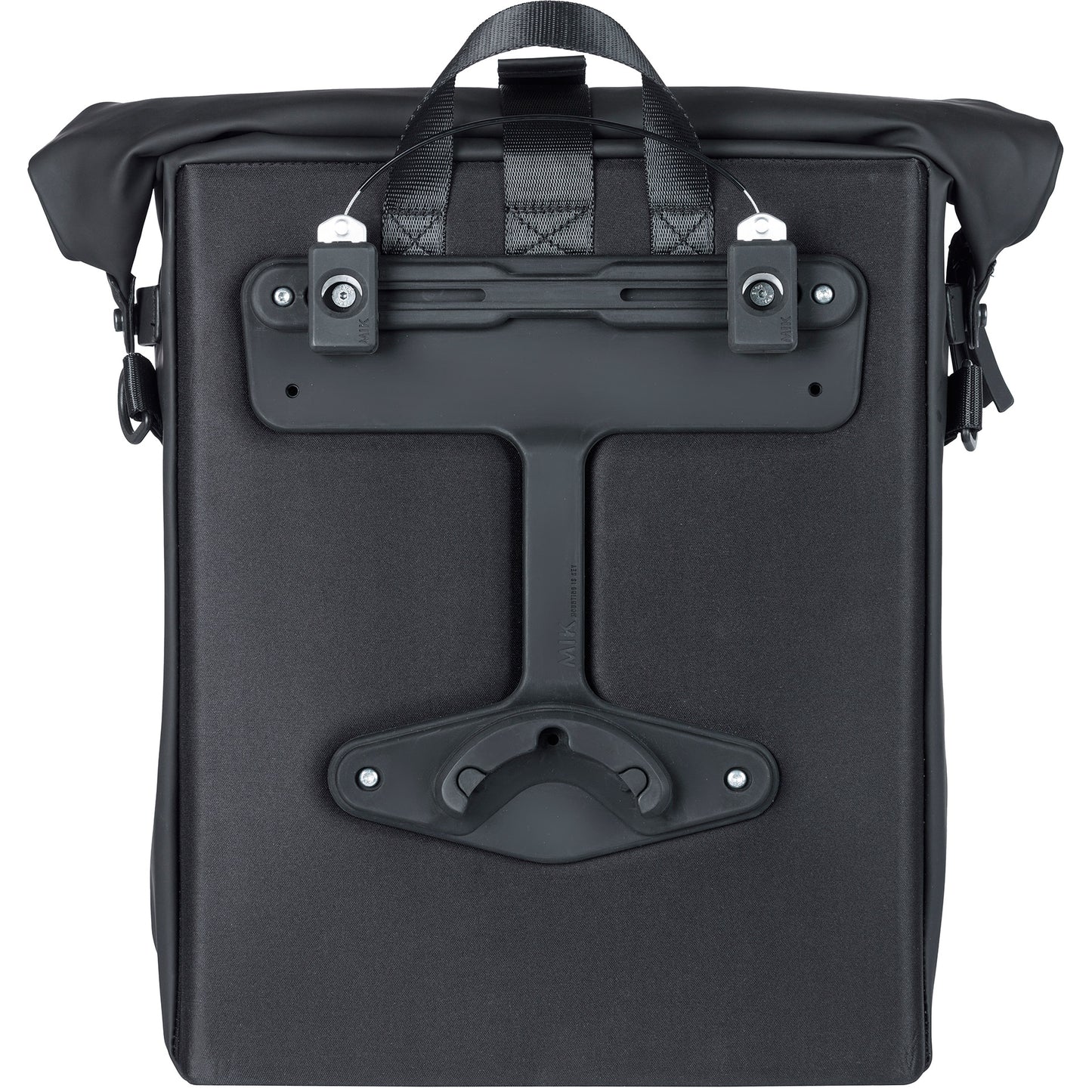 Boba de hombro de bicicleta lateral Basil Soho Mik - Negro, impermeable, PU, Nordlicht LED, 17L