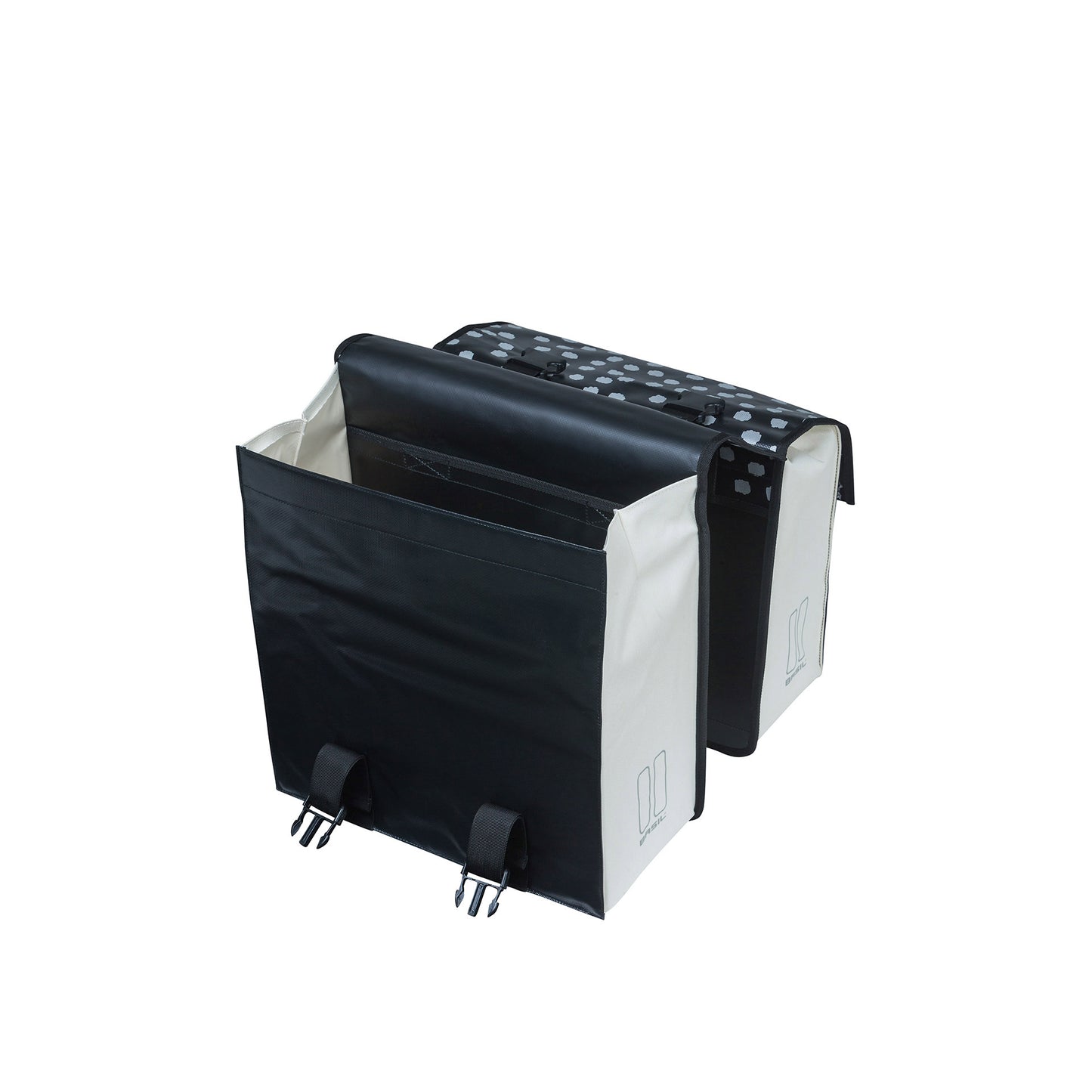 Basil Bolsa de bicicleta de carga urbana: verde negro, retotación de agua, 53L