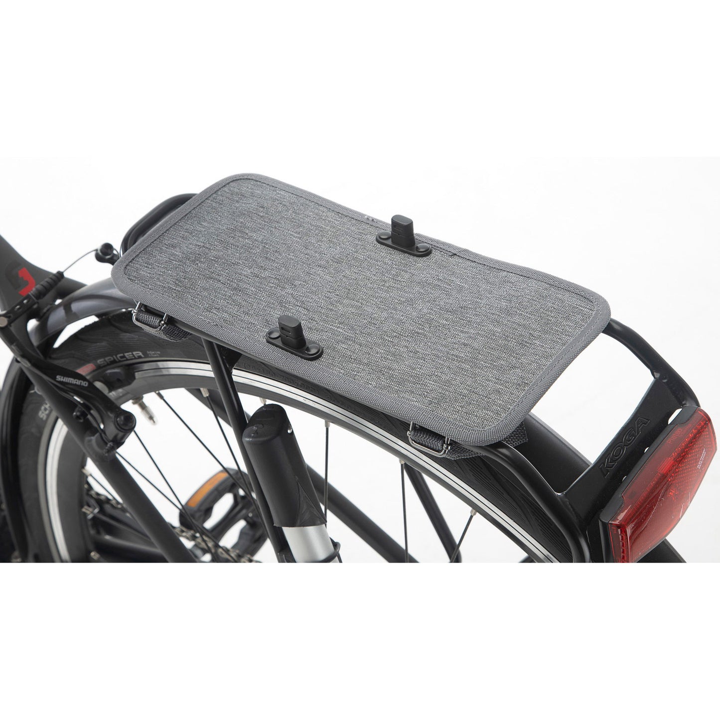 New Looxs Nova Plate - Grey - Fietsplaat per Nova Double Detacable Bicycle Borse