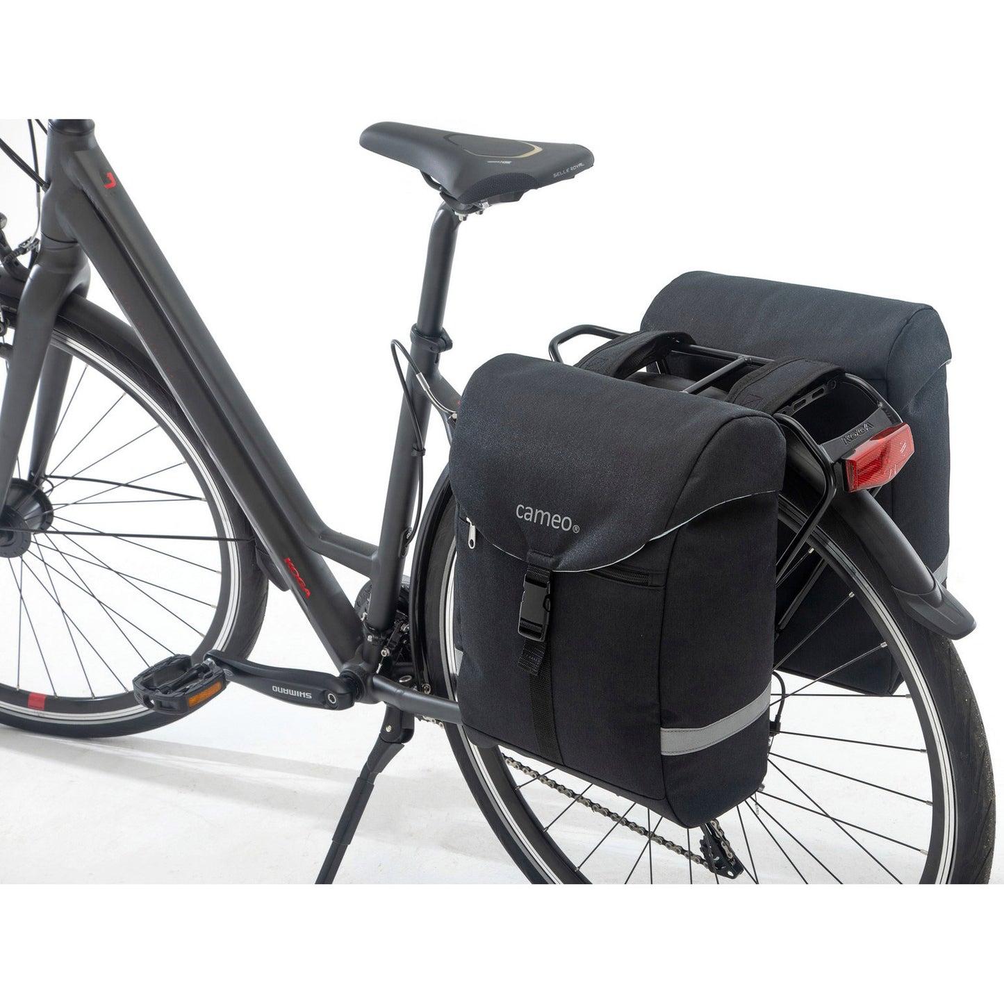 Cameo Sports Double Bicycle Bag Black 28L