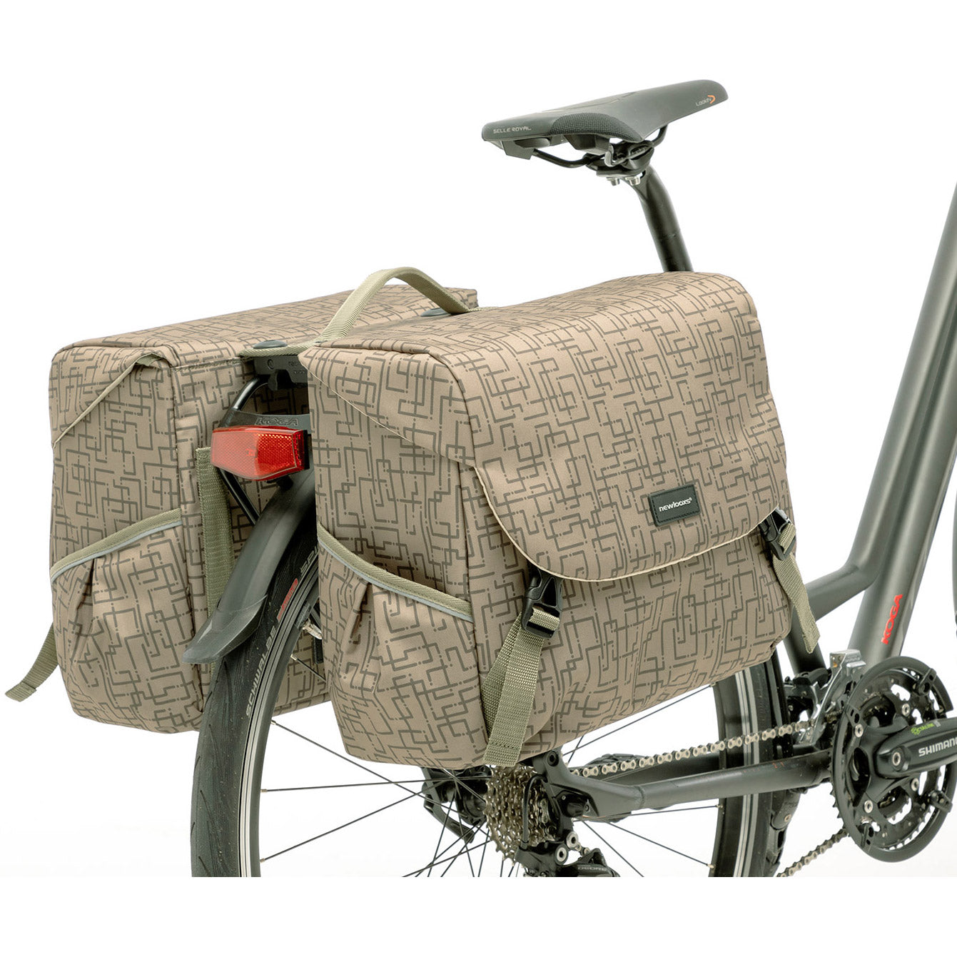Bolsa de bicicleta doble Mondi Joy - Agua -Poliéster repelente - Racktime - Ivy Gray