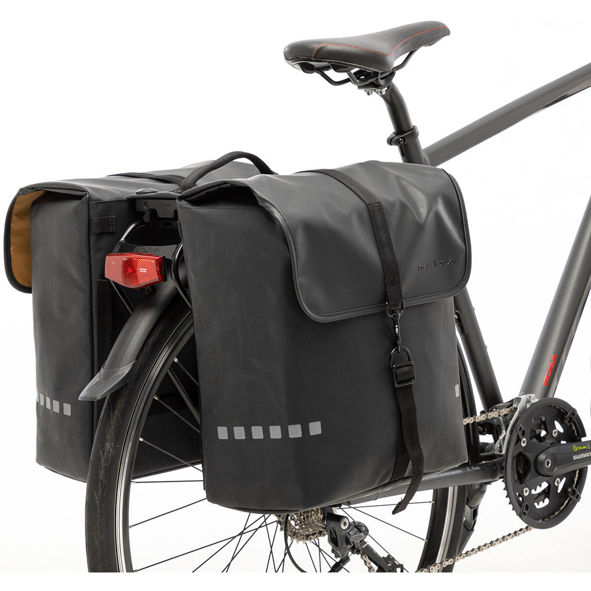 Nueva bolsa de bicicleta de doble bicicleta de Looxs - Black - 39L