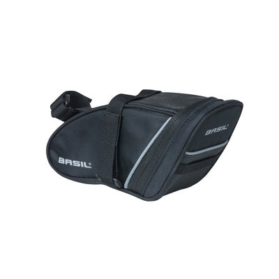 Sacchetto sella basiling sport design m, repellente per l'acqua, nero, 1L