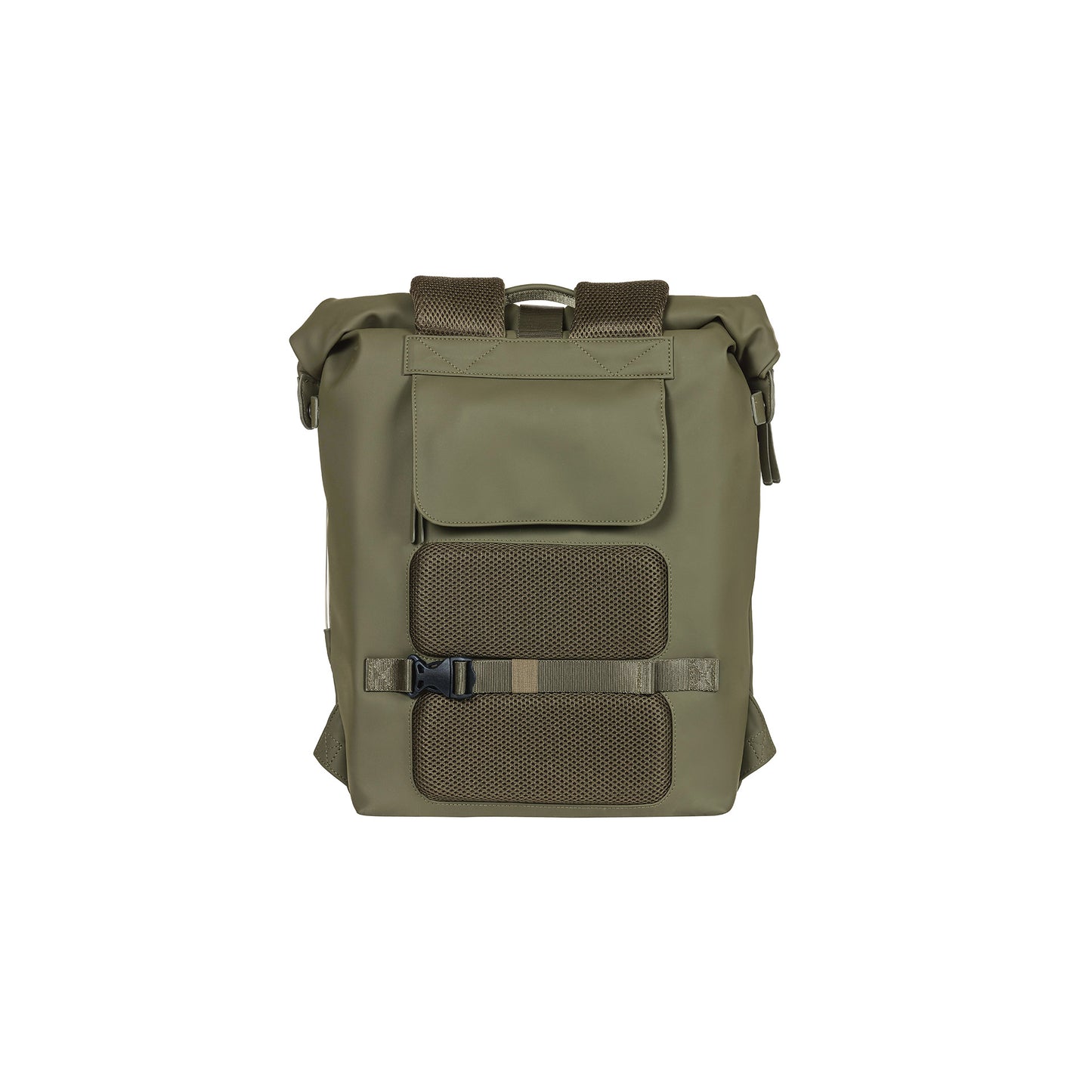 Basil Soho Nordlicht Bicycle Mochila - Bolsa de bicicleta moderna verde con iluminación LED integrada para mujeres y hombres #Basil #Fietsrugpak #led #Groen