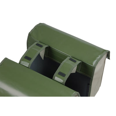 Basil Urban Load dubbele fietstas - waterdicht tarpaulin polyester - groen zand - 48-53L