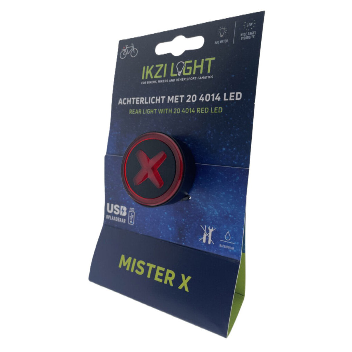 Ikzilight Taillight MR X 4014 LED USB recargable
