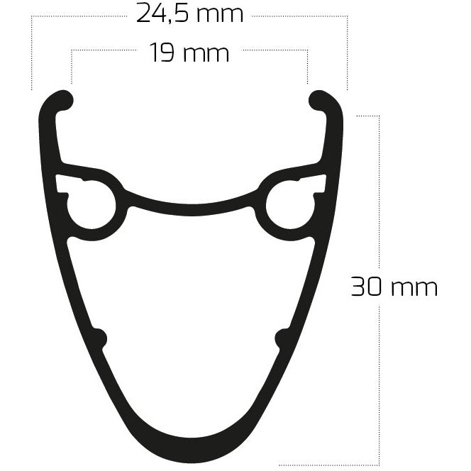 Ryde Rim 28 pulgadas 622 Dutch 19 Black 36
