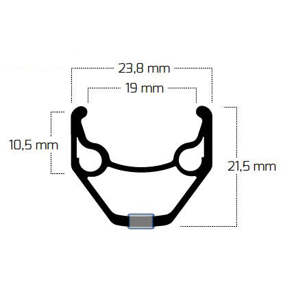 BOBIKE RYDE VELG ZAC 2000 26 559 36G 14G CNC ALU Silver